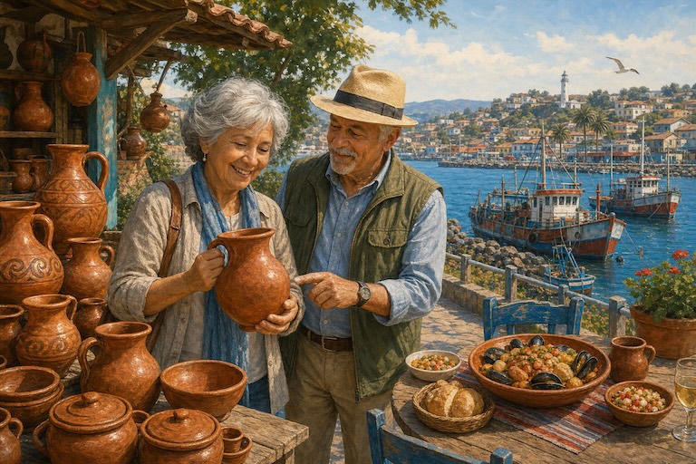 Pomaire y el puerto de San Antonio